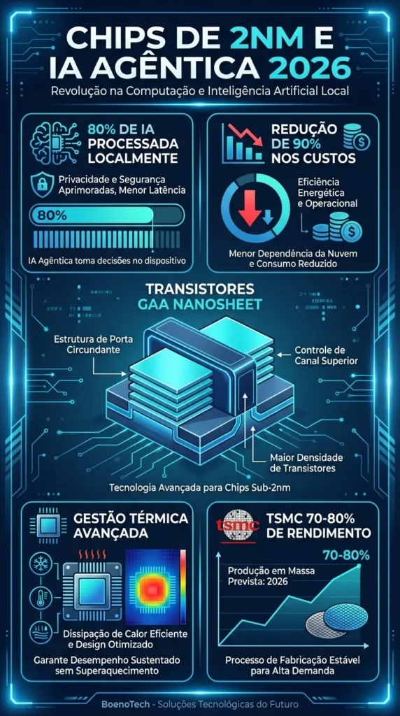 BoenoTech O Impacto dos Chips de 2nm na IA Agêntica 2026