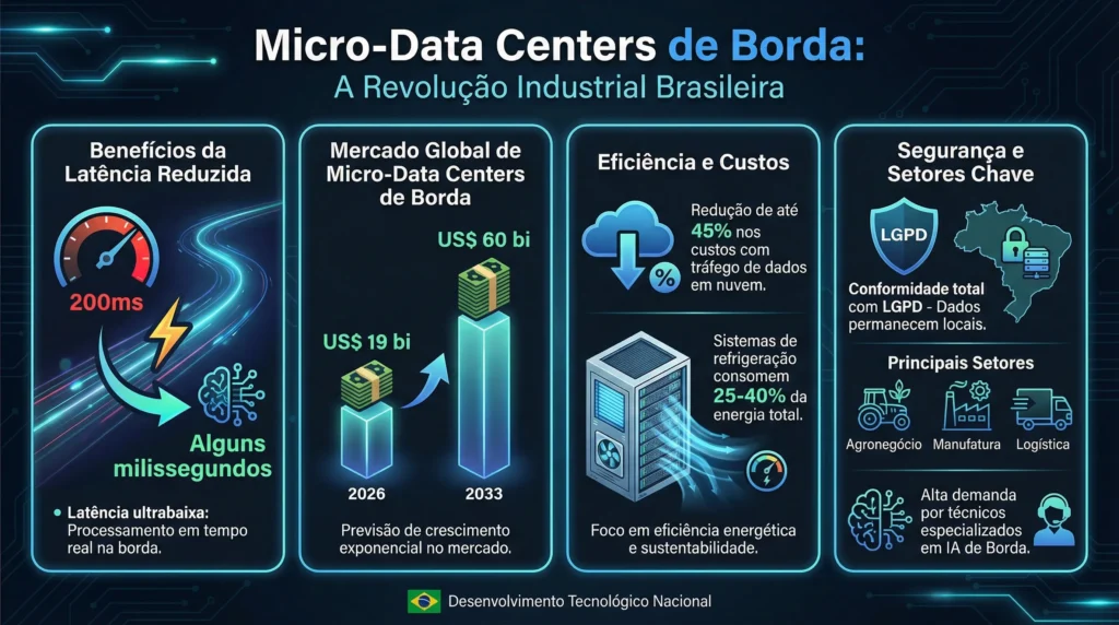 Micro-Data Centers IA no Chão de Fábrica Brasileira