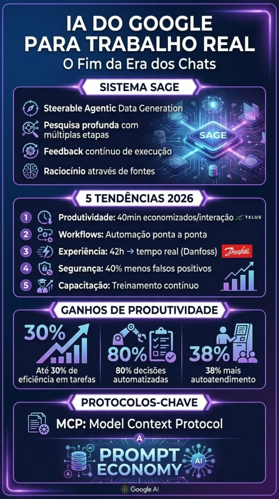 Google Treina IA para Perguntas Difíceis e Trabalho Real O Fim da Era dos Chats